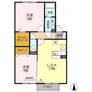 シャインポート屋島G・H棟 G棟【1階】の間取り