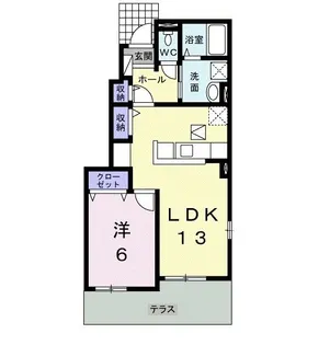 Porte Regalo Ⅰ【1階】の間取り