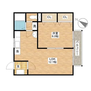 リバティ栄【1階】の間取り