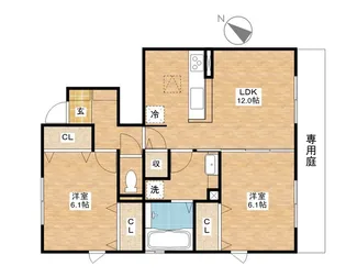 アロッジオ【1階】の間取り