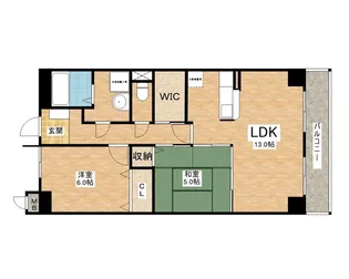 Ever Green Fuji【3階】の間取り