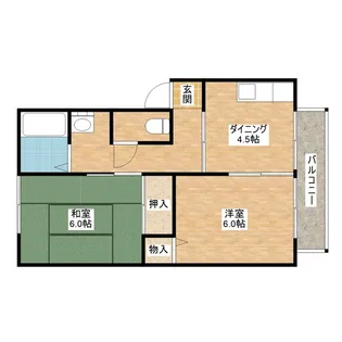 パイオニアハイツ【1階】の間取り