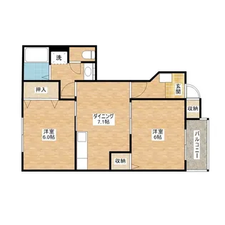 アドラブール東浦【1階】の間取り