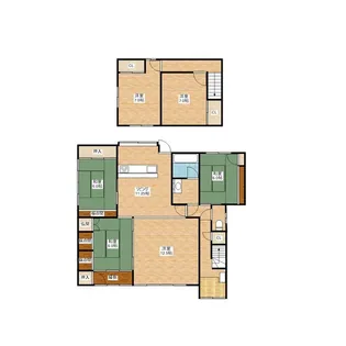 滋賀県野洲市冨波乙【一戸建】の間取り
