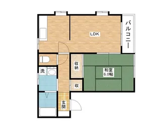 KONANハイツ【1階】の間取り