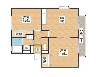 サンライズ【2階】の間取り