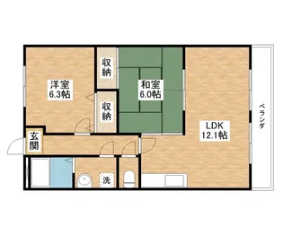 RIVER ANNE RENA【3階】の間取り