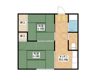 万葉荘【2階】の間取り