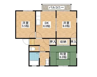 フジハイツ垣ノ内【1階】の間取り
