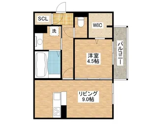 ホワイトクレイン野洲【3階】の間取り