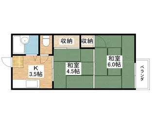 プラザエイト【2階】の間取り