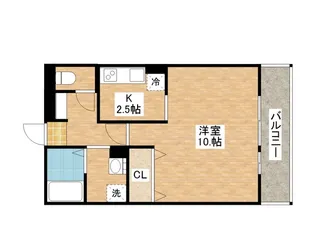 セジュールOONISHI【3階】の間取り