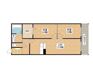ハートフルマンション 新左衛門【1階】の間取り