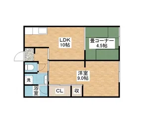 稲畑ハイツ【1階】の間取り