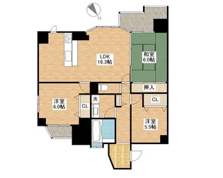 コスモ野洲【2階】の間取り