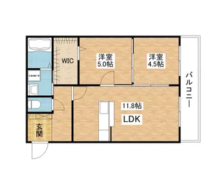 Sunrise Hills【1階】の間取り