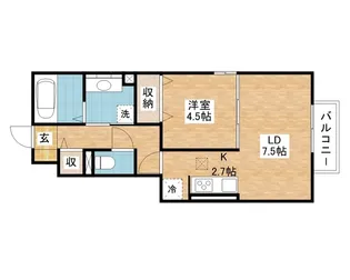 ボナール・ヴィーブルⅢ【1階】の間取り