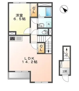 グレースほしか【2階】の間取り