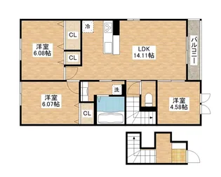 秀豊2号館【2階】の間取り