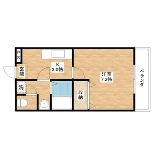 SHu Azuma【201号室】の間取り