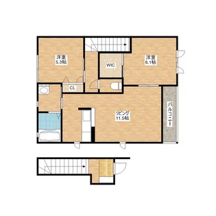 AKANE【2階】の間取り