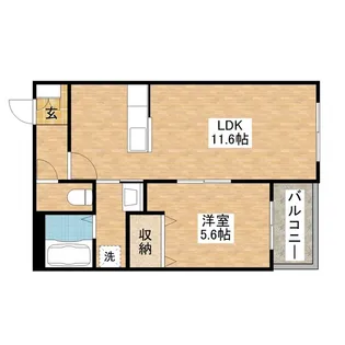 ハートフル ホティック【2階】の間取り