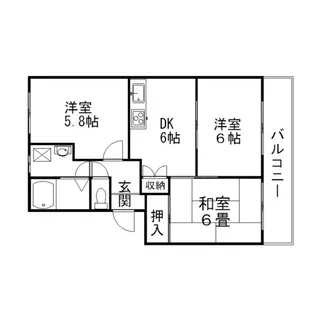 グレイス藤【2階】の間取り