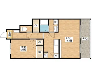 リマーレ雅【1階】の間取り