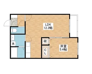 ハートフルマンションVenereNeo【2階】の間取り