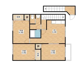 ミーツハオス【2階】の間取り