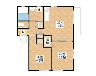 ウッドイオン【1階】の間取り