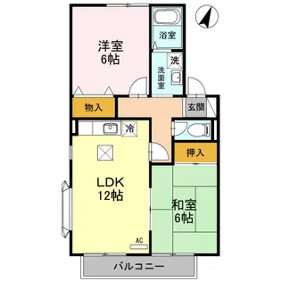 ハイムプランドール A棟【1階】の間取り