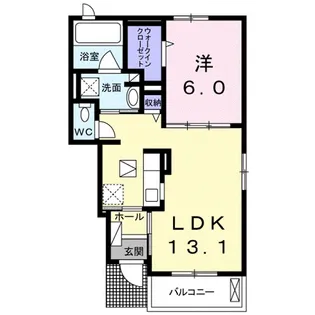 Calme【1階】の間取り