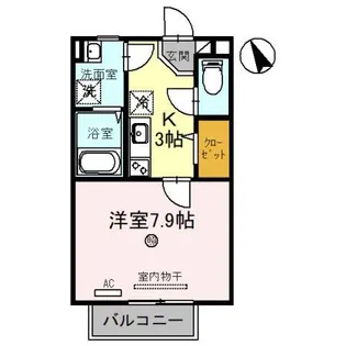 アネックス甲西中央【1階】の間取り