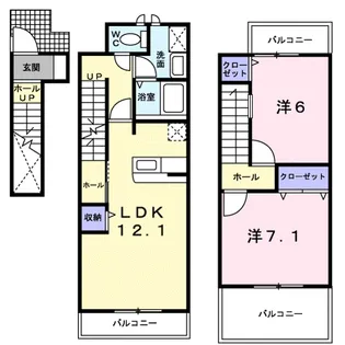 コータ・コート E【2階】の間取り