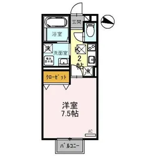 パリオ菅沼 B棟【1階】の間取り