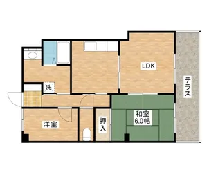 ポレールさかえ【1階】の間取り