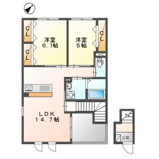 アルバ【2階】の間取り