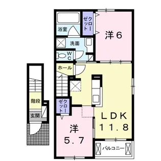 サンリットM【2階】の間取り