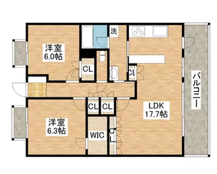 滋賀県野洲市小篠原【マンション】の間取り