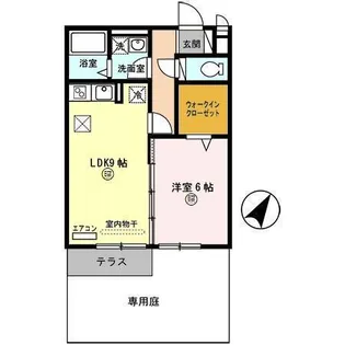 レセンテ出町 C棟【1階】の間取り