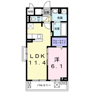 NorthStar Condo【3階】の間取り