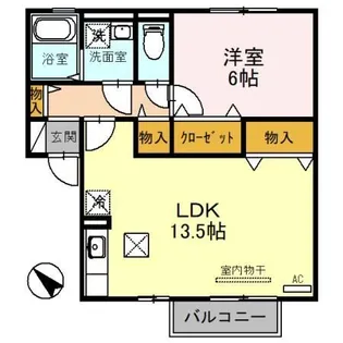 ドゥ・フォルティ【1階】の間取り