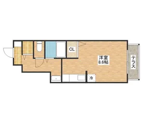 1Rの間取り画像