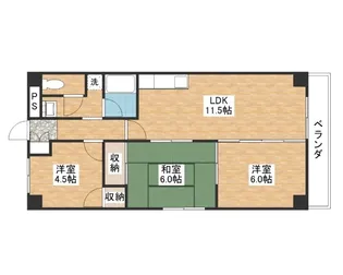 シャレー富士美台【3階】の間取り