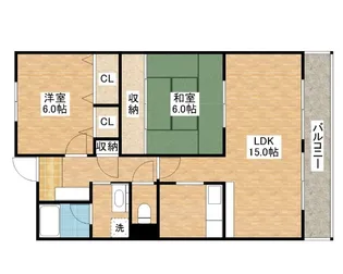 フローラ藤【1階】の間取り