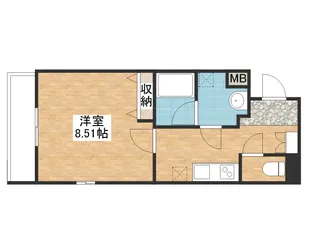 コテージ下之郷【2階】の間取り