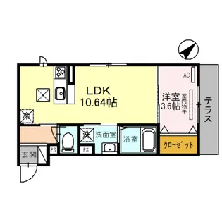 Grand Estate (グラン エスターテ)【1階】の間取り