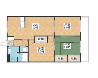 ビューパレスHYS【105号室】の間取り
