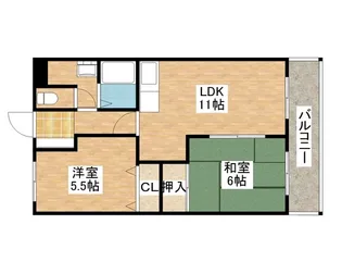 シャトーアルバ【2階】の間取り